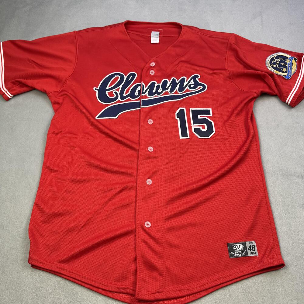 Indianapolis Clowns Jersey Mens 48 Red MiLB Chase d'Arnaud Game Used Signed